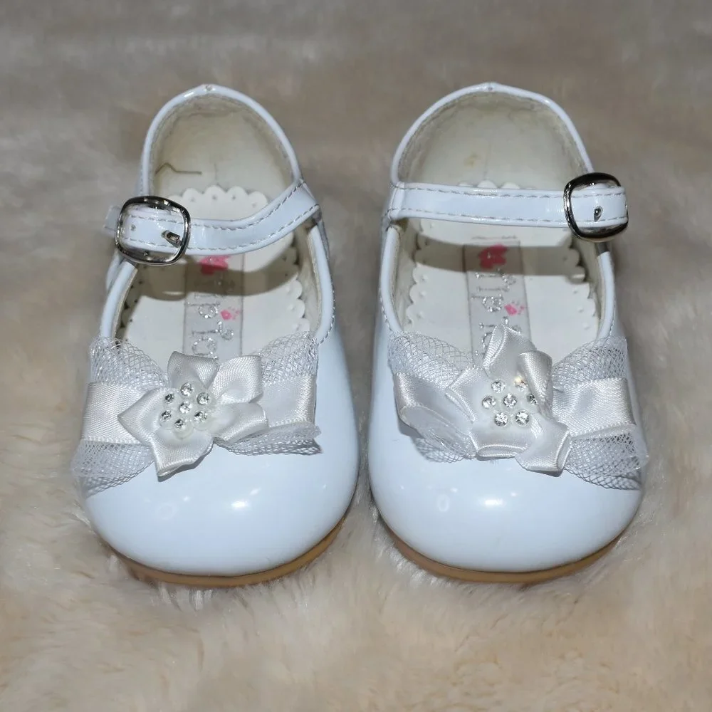 Baby Girls White Dress Shoes Size 3